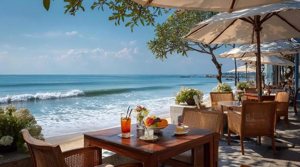 海沿いのカフェ 海沿いのカフェの写真