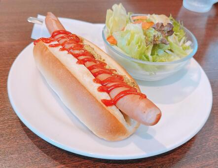 ホットドッグ ホットドッグ,ファストフード,フードの写真素材