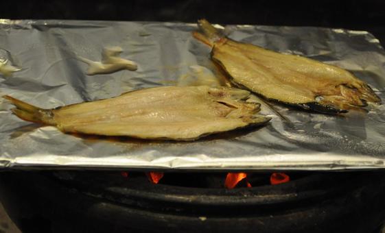 Dried and grilled sweetfish, JPG