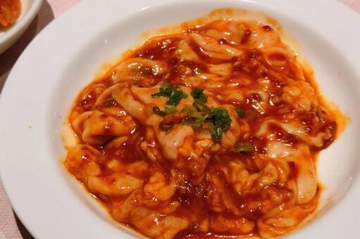 美味しい焼肉（辛みそホルモン） 焼肉,ホルモン,ピリ辛の写真素材