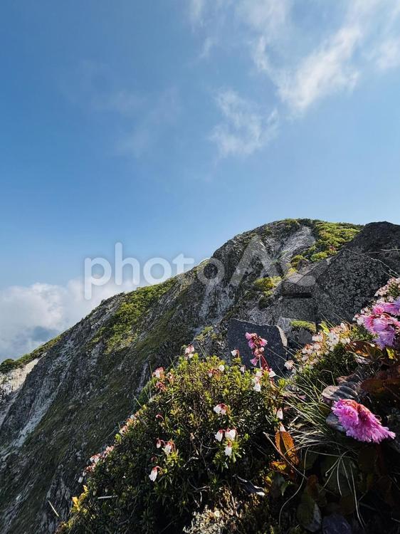 三鈷峰 伯耆大山,登山,ユートピア登山道の写真素材