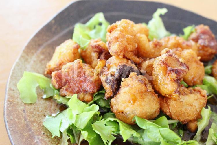 タコの唐揚げ　甘酢かけ タコ,からあげ,料理の写真素材