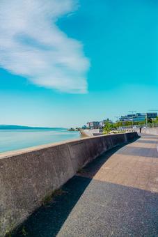 【島根】松江宍道湖 松江,島根,宍道湖の写真素材