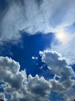 太陽と空 太陽と空の写真