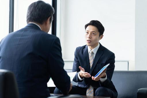 商談 商談 営業,商談,ビジネスの写真素材