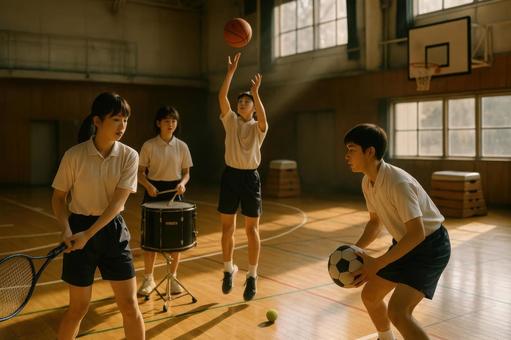 冬休みの部活動 冬休みの部活動の写真