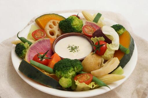 温野菜のサラダ 温野菜,蒸し野菜,サラダの写真素材