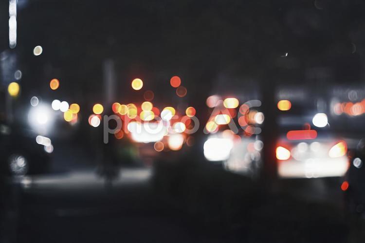 夜の運転と交通渋滞 夜景,運転,ビジネスの写真素材