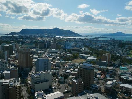 北海道　函館の町並みの写真