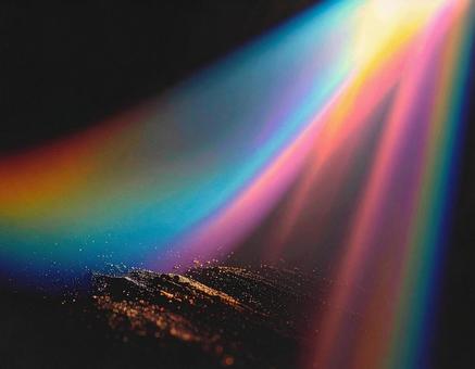 虹ライトリーク　オーバーレイの写真
