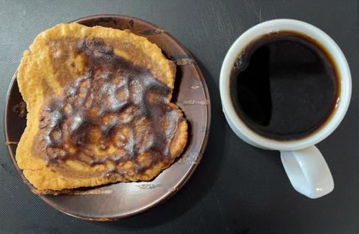 ドリップコーヒーと五城目のかりんとう コーヒータイム,コーヒーブレイク,珈琲の写真素材