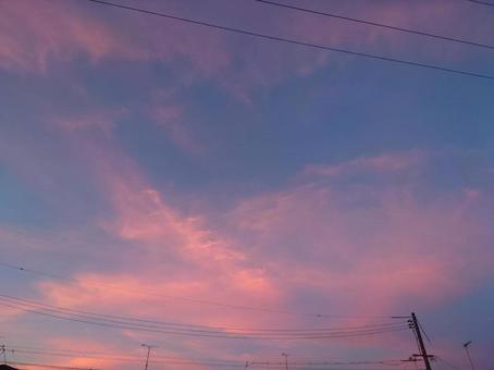 朝焼けの空 朝焼けの空の写真