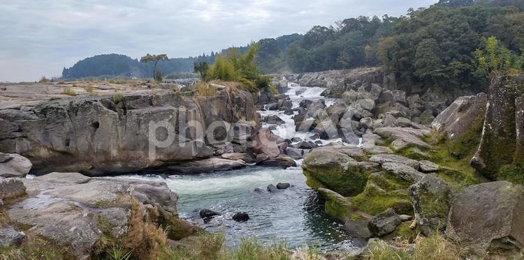 鹿児島県曾木の滝東洋のナイヤガラ 自然,山,グランドキャニオンの写真素材