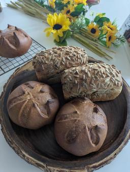 手作りパン 手作りパン 秋,ナッツ,食べるの写真素材