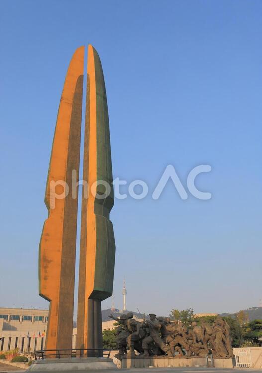韓国のソウルの戦争記念館 韓国,ソウル,博物館の写真素材
