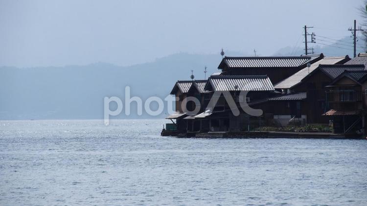 伊根の舟屋 海,景色,きれいの写真素材