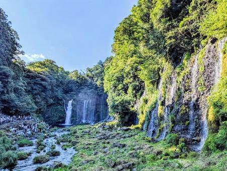 真夏の白糸 真夏の白糸 水,滝,夏の写真素材