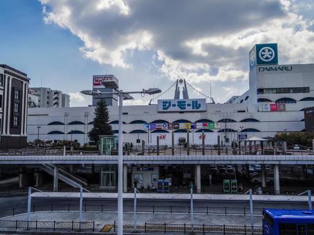 【山口県】下関市・下関駅エキマチ広場 下関駅,下関,下関市の写真素材