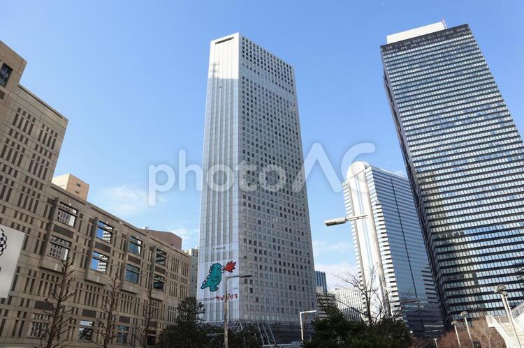 新宿　街並み ビル群,新宿,街並みの写真素材