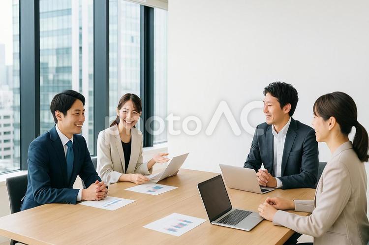 会議中の風景 ミーティング,ビジネス,会議の写真素材