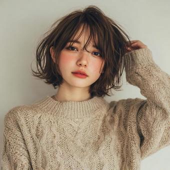魅力的な仕草の女性01 魅力的な仕草の女性01の写真