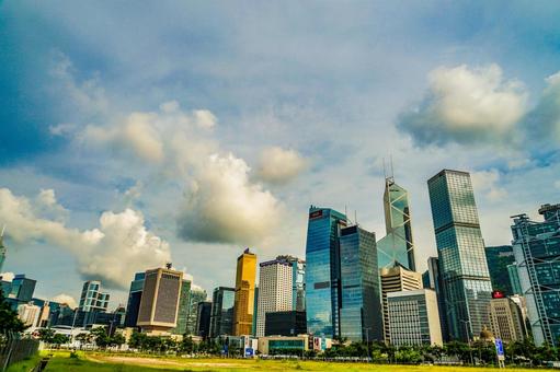 香港の高層ビル群 香港の高層ビル群 香港,ビル群,高層ビルの写真素材