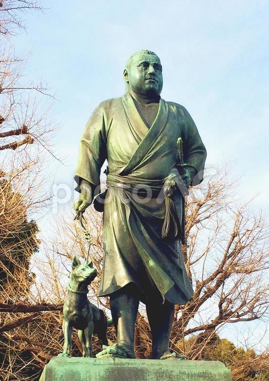 東京風景・上野公園 上野公園,上野恩賜公園,西郷隆盛像の写真素材