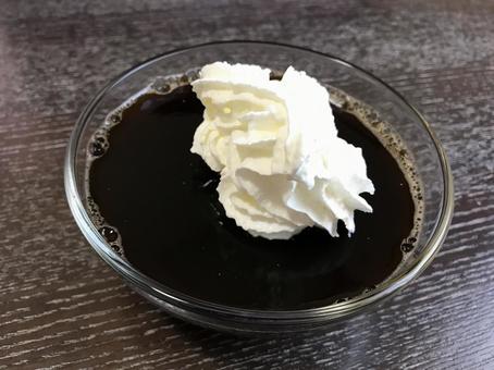 ホイップコーヒーゼリー ホイップコーヒーゼリーの写真