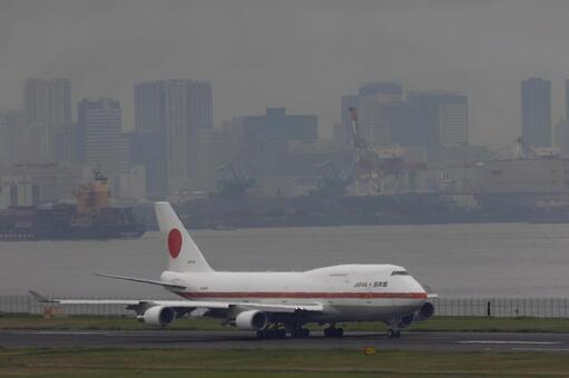 旧政府専用機ジャンボ 政府専用機,ボーイング,旧政府専用機の写真素材