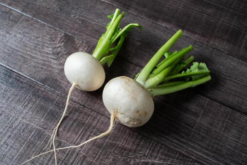 2つのカブ かぶ,株,根菜の写真素材