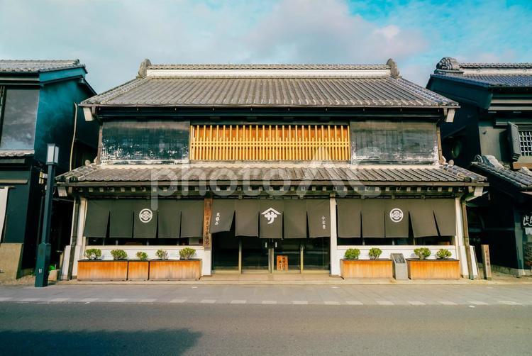 【埼玉】川越駅周辺の街並み 埼玉,川越,小江戸の写真素材