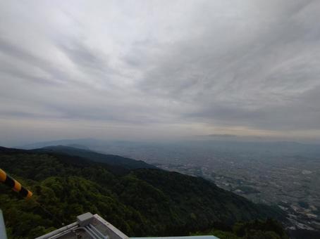 葛城山から見渡す奈良盆地 葛城山から見渡す奈良盆地の写真