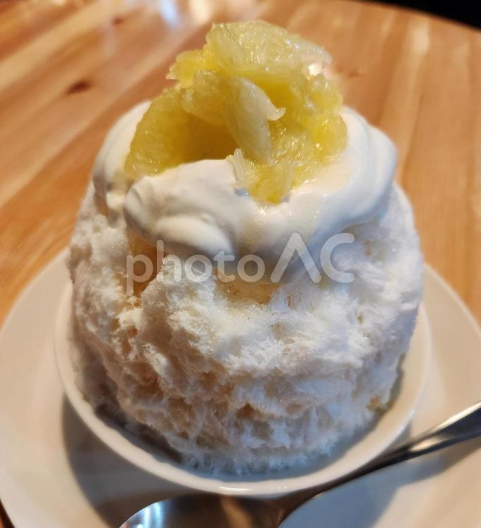 かき氷(柑橘ヨーグルト) かき氷,長崎,aiiroの写真素材