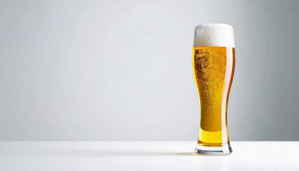 生ビール、コピースペース 生ビール、コピースペースの写真