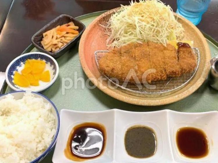 とんかつ定食 グルメ,メニュー,とんかつの写真素材