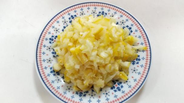 レモンのみじん切り レモンのみじん切り レモンのみじん切り,レモン,食材の写真素材