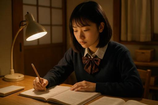 冬休みの宿題時間 冬休みの宿題時間の写真