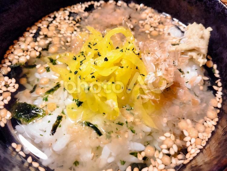 梅とかおりのかつぶし茶漬け お茶漬け,茶漬け,時代劇の写真素材