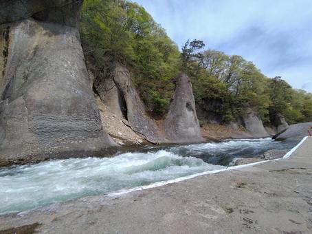 吹割の滝 吹割の滝 吹割の滝,東洋のナイアガラ,自然の写真素材