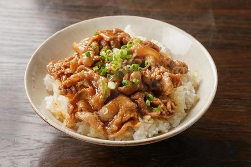 豚丼 豚丼 豚丼,豚肉,豚肉調理の写真素材