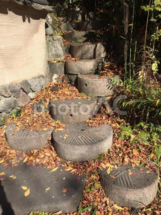 旅館へと続く石段 バックグランド,公園,大写しの写真素材