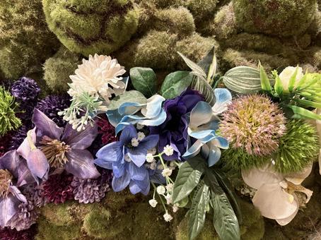 フラワーアレンジメント つぼみ,フローティングフラワー,おもてなしの写真素材