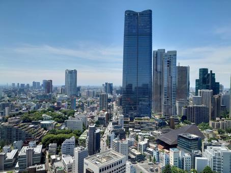 東京タワーから見た景色 東京タワーから見た景色 街並み,東京,自然の写真素材
