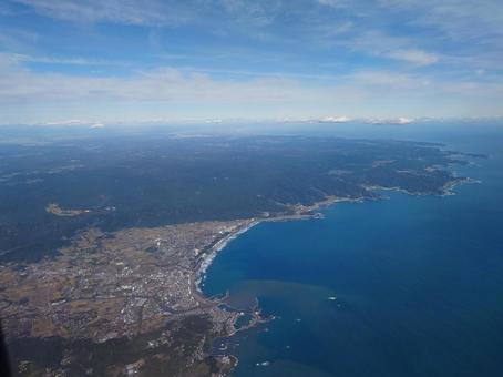 風景 飛行機 風景 飛行機の写真