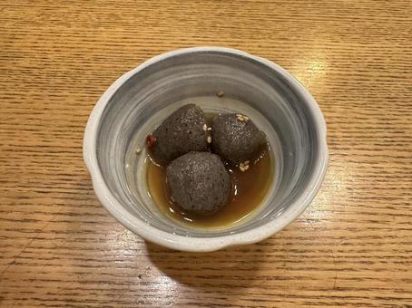 居酒屋の玉こんにゃくの写真