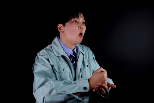 仕事中の男性の怒り 男性,怒り,感情の写真素材