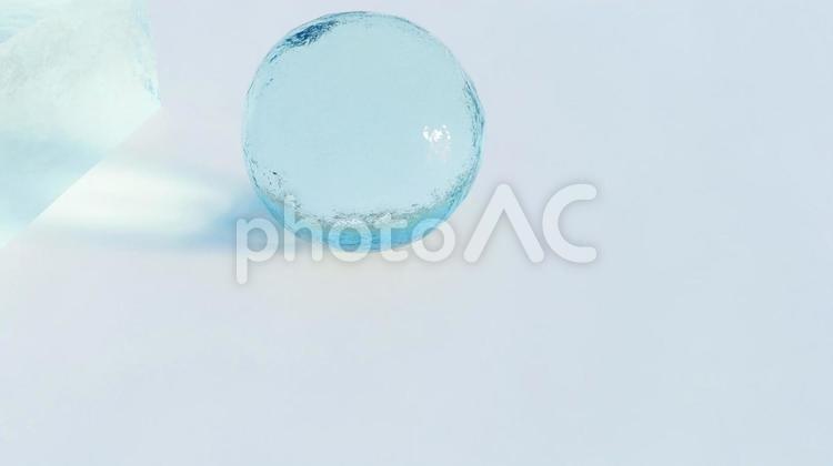 氷のイメージ かわいい,夏,きれいの写真素材