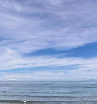 海と青空の写真