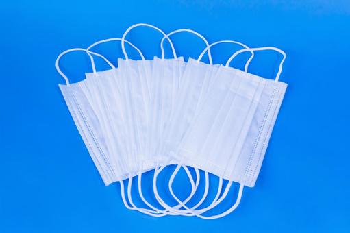Simple mask on blue background, JPG Simple mask on blue background, JPG