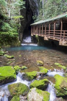秋芳洞 正面入り口 秋芳洞 正面入り口 秋芳洞,あきよしどう,鍾乳洞の写真素材